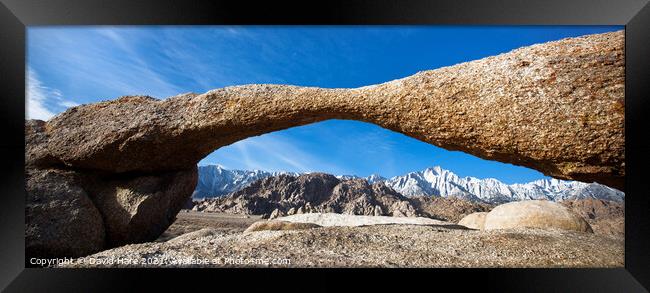 Lathe Arch Panorama Framed Print by David Hare