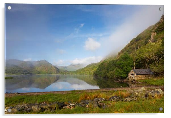 Llyn Dinas Acrylic by Rory Trappe