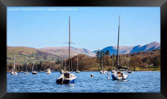 Windermere and Fairfield Horseshoe Lake District Framed Print by Pearl Bucknall