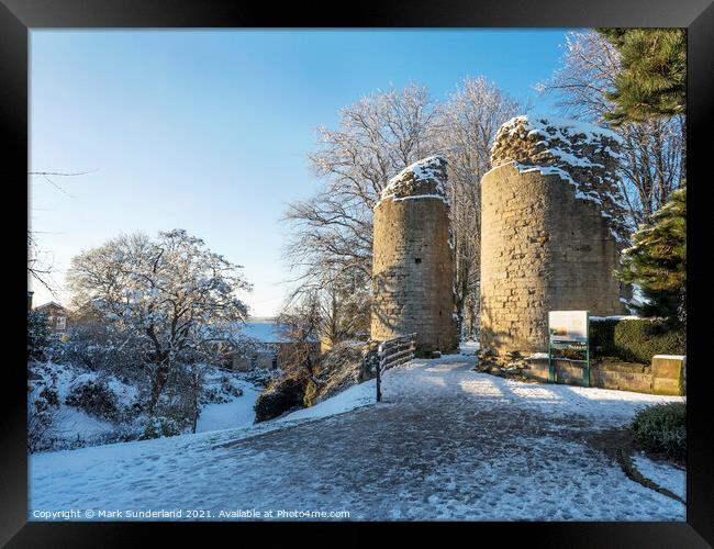 Entrance to Knaresborough Castle Framed Print by Mark Sunderland