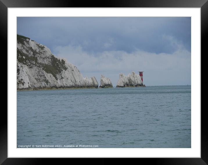 The Needles, Isle of Wight Framed Mounted Print by Sam Robinson