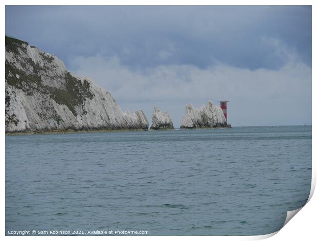 The Needles, Isle of Wight Print by Sam Robinson