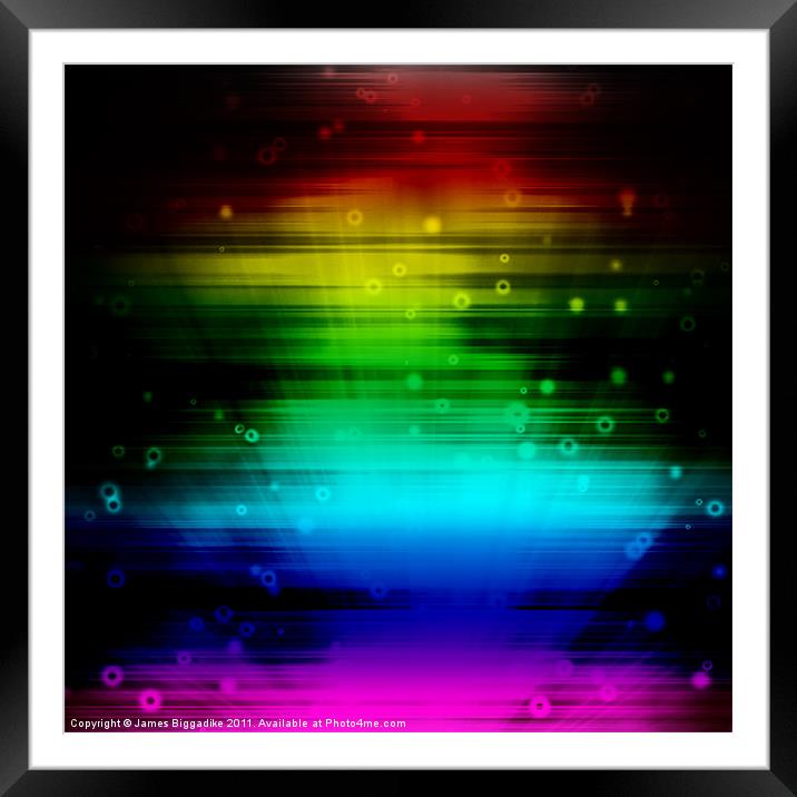 Fracto Spectrum Framed Mounted Print by J Biggadike