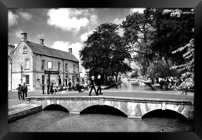 Bourton on the Water Kingsbridge Inn Cotswolds Glo Framed Print by Andy Evans Photos