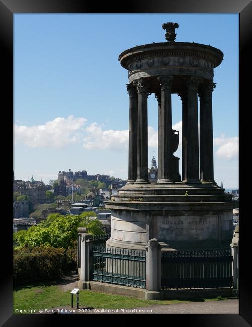 Dugald Stewart Monument, Edinburgh Framed Print by Sam Robinson