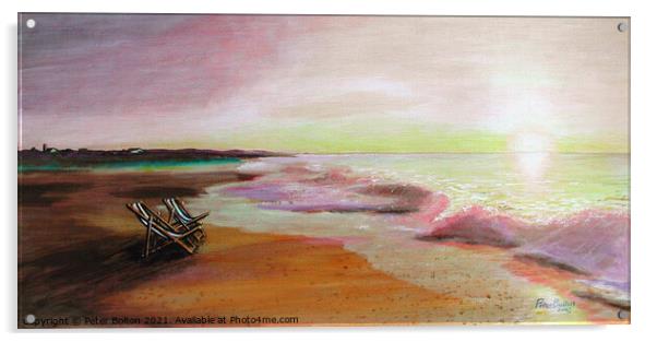'After the heat' Painting in oils by me 2003. Now available as prints. Acrylic by Peter Bolton