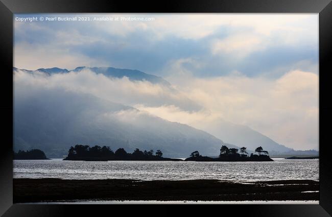 Moody Loch Leven on West Coast Scotland Framed Print by Pearl Bucknall