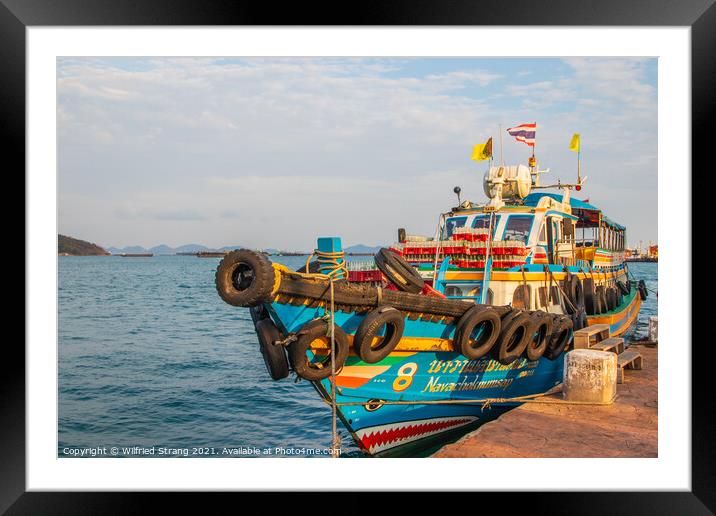 a Ferry boat in the Gulf of Thailand	 Framed Mounted Print by Wilfried Strang