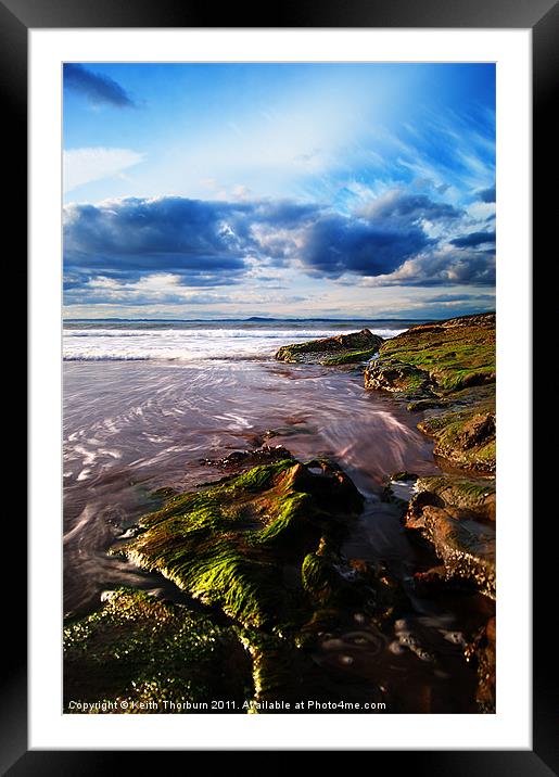 Green Rock Coast Framed Mounted Print by Keith Thorburn EFIAP/b