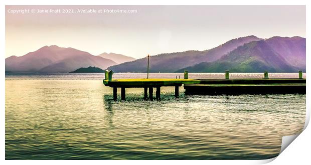 Jetty Calm Print by Janie Pratt