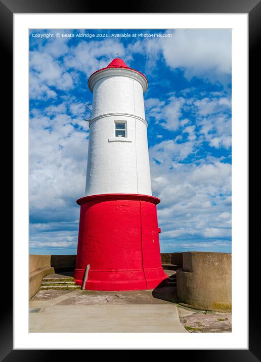 Berwick Lighthouse Framed Mounted Print by Beata Aldridge