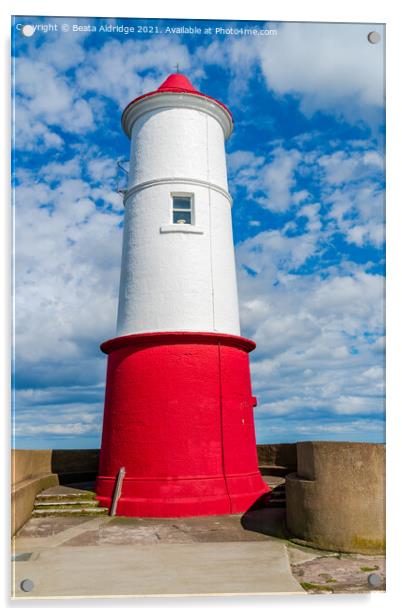 Berwick Lighthouse Acrylic by Beata Aldridge