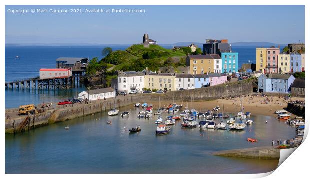 Tenby Harbour Print by Mark Campion