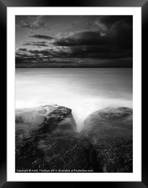 Rocky Ocean Calm Framed Mounted Print by Keith Thorburn EFIAP/b