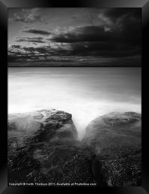 Rocky Ocean Calm Framed Print by Keith Thorburn EFIAP/b