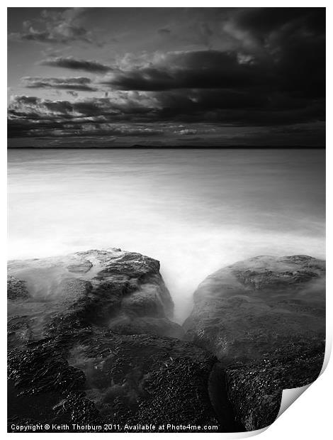Rocky Ocean Calm Print by Keith Thorburn EFIAP/b