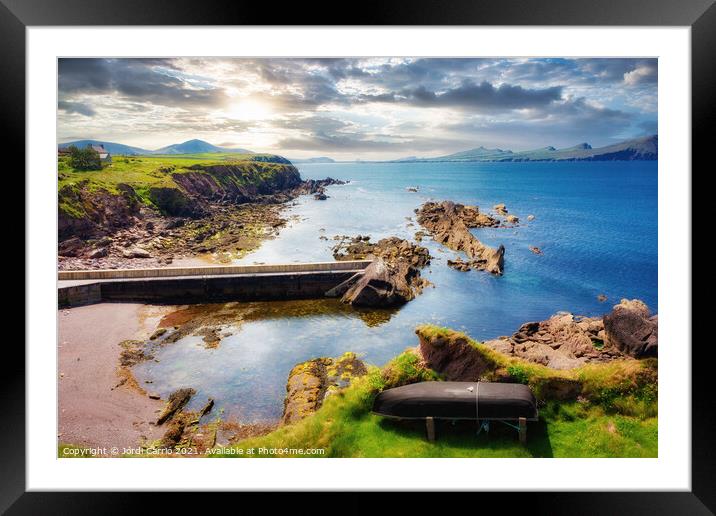 Dunquin Blasket Island Ferries, Ireland . 7 Framed Mounted Print by Jordi Carrio