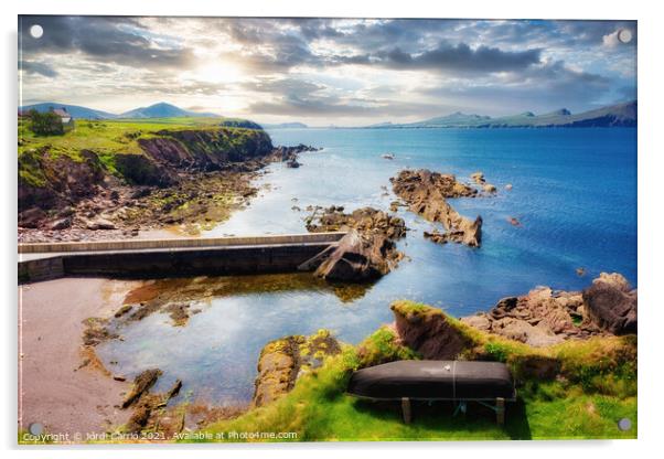 Dunquin Blasket Island Ferries, Ireland . 7 Acrylic by Jordi Carrio