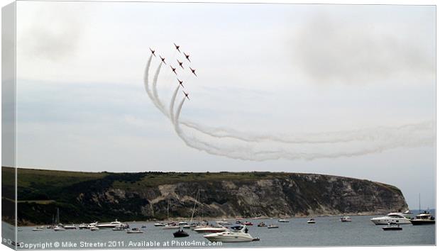 The Red Arrows Canvas Print by Mike Streeter