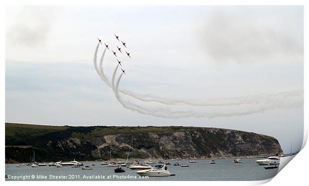 The Red Arrows Print by Mike Streeter