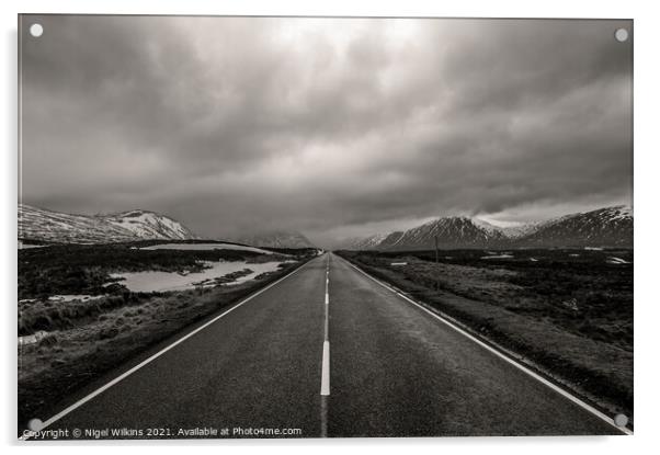 Road to Glencoe Acrylic by Nigel Wilkins