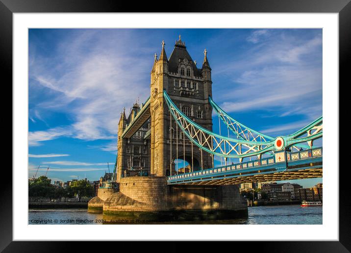 Tower Bridge Framed Mounted Print by Jordan Mincher