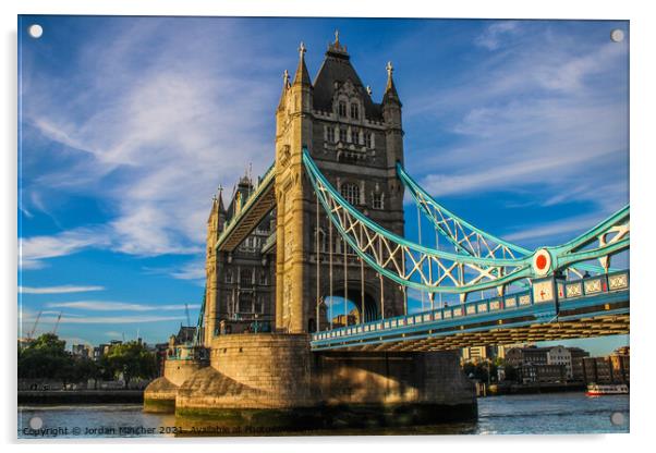 Tower Bridge Acrylic by Jordan Mincher