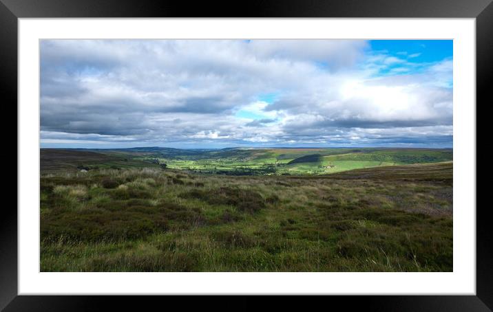 Glaisdale Head Moor Top Framed Mounted Print by BARBARA RAW