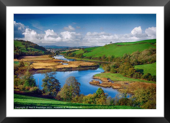 Serenity on the River Framed Mounted Print by Paul F Prestidge