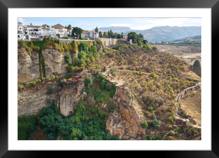 Andalusian landscapes near Ronda, Spain Framed Mounted Print by Elijah Lovkoff
