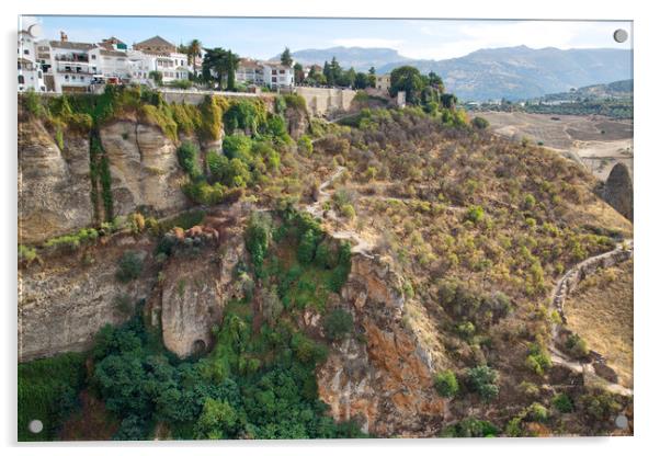 Andalusian landscapes near Ronda, Spain Acrylic by Elijah Lovkoff