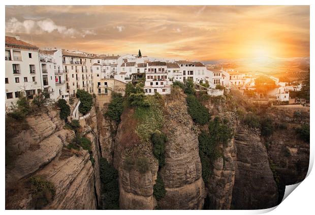 Spain, Scenic Ronda landscapes Print by Elijah Lovkoff