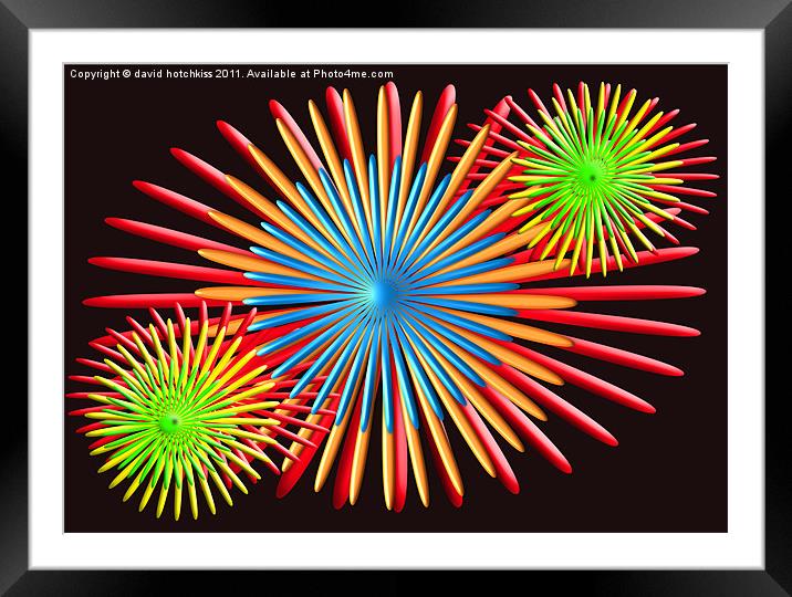 COLOUR EXPLOSION Framed Mounted Print by david hotchkiss
