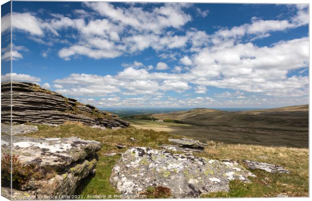 Sweeping Northern Dartmoor Landscape Canvas Print by Bruce Little