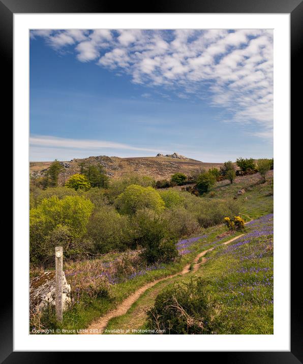 Haytor from Holwell Lawn Framed Mounted Print by Bruce Little