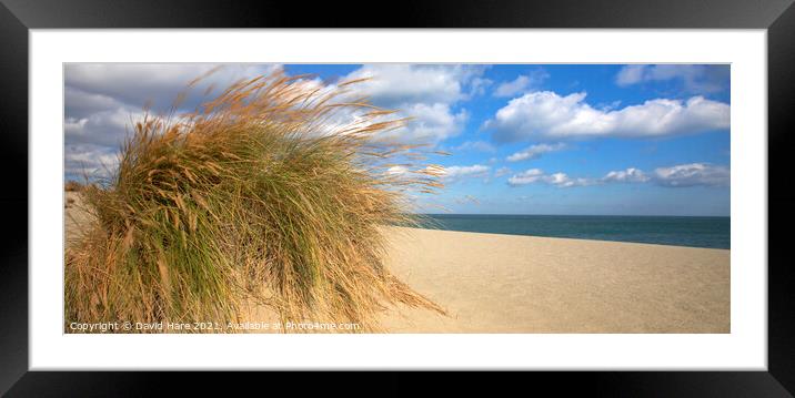 Le Barcares Beach Framed Mounted Print by David Hare