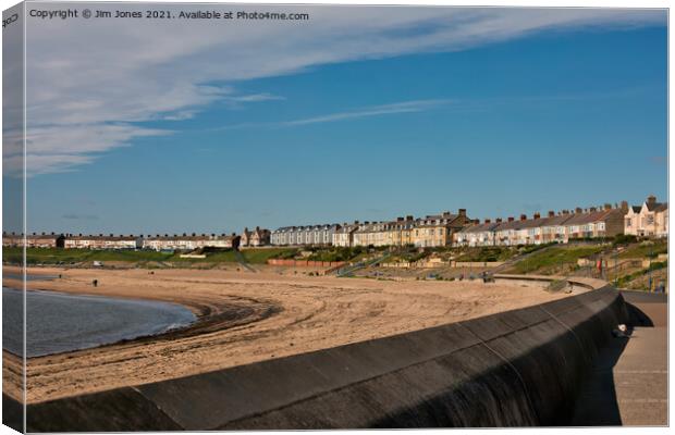 Newbiggin by the Sea, Northumberland Canvas Print by Jim Jones