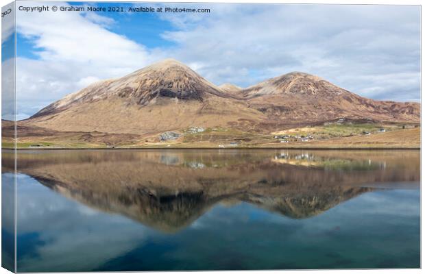 Loch Slapin and Torrin Skye Canvas Print by Graham Moore