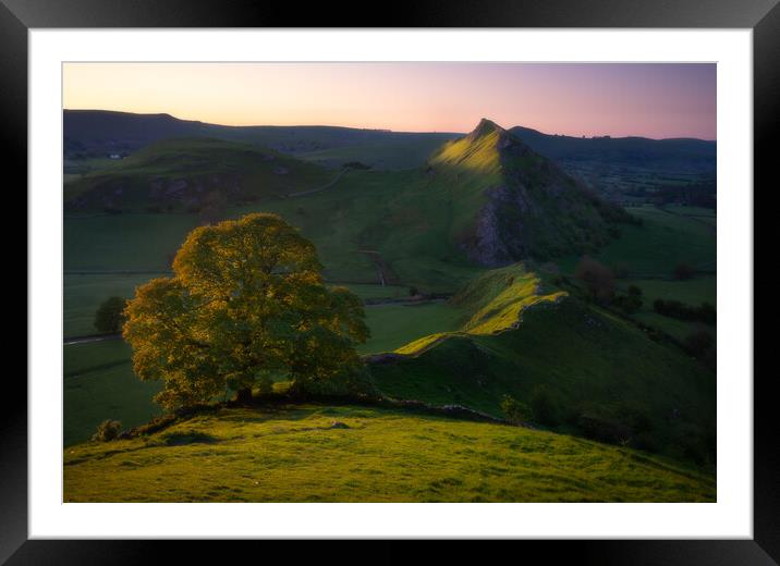 Chrome Hill and Parkhouse hill Framed Mounted Print by Daniel Farrington