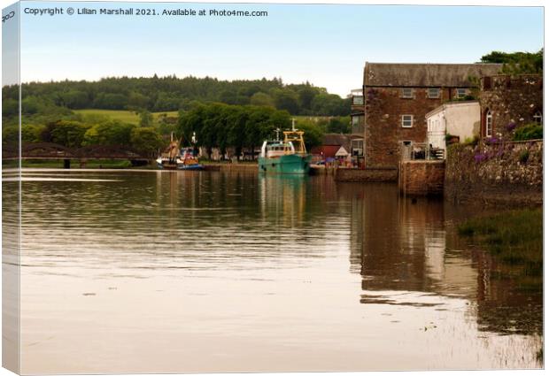 Kirkudbright Harbour Canvas Print by Lilian Marshall