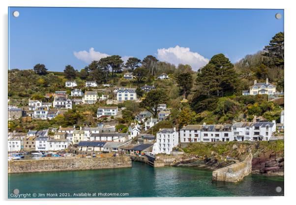 Polperro, Cornwall. Acrylic by Jim Monk
