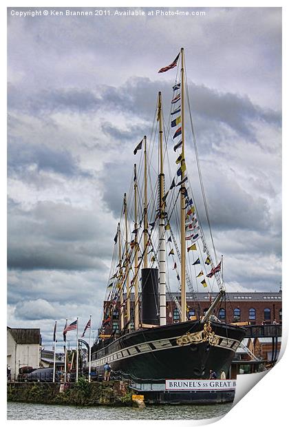 SS Great Britain Print by Oxon Images