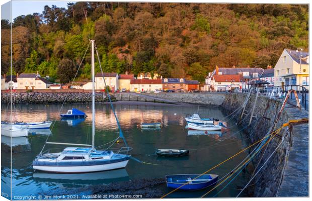 Minehead Harbour, Somerset Canvas Print by Jim Monk