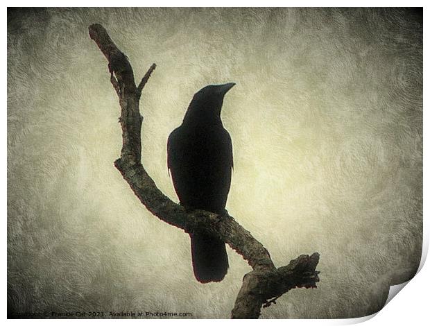 Crow Print by Frankie Cat