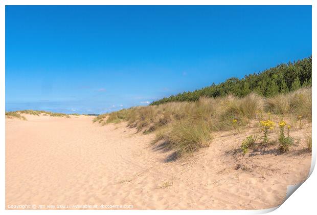The Sand Dunes on Wells Beach Norfolk    Print by Jim Key