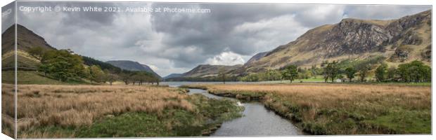 Buttermere Panorama Canvas Print by Kevin White