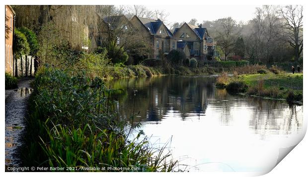 River Itchen Winchester Print by Peter Barber
