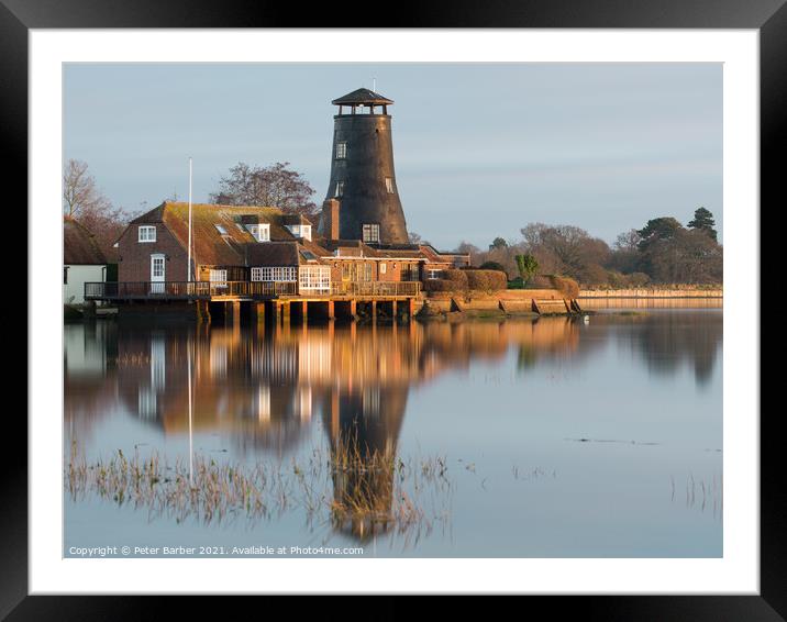 Langstone Mill Framed Mounted Print by Peter Barber