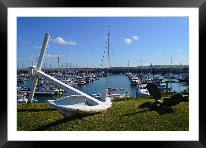 Troon marina Framed Mounted Print by Allan Durward Photography