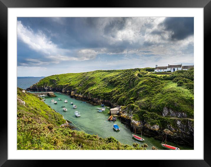 Porthclais Harbour, Pembrokeshire. Framed Mounted Print by Colin Allen